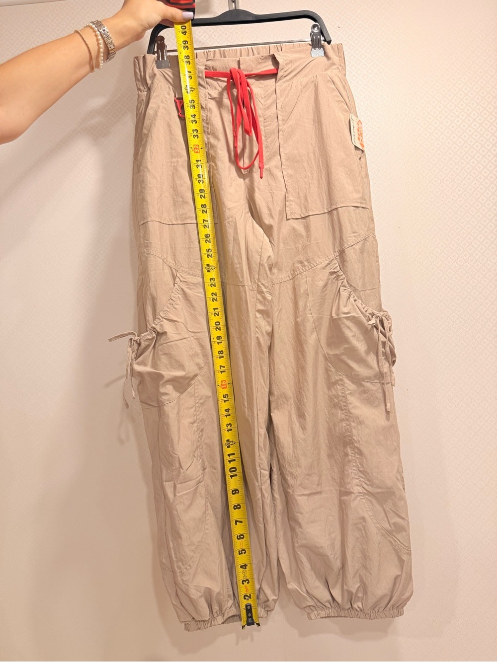 NWT Free People Movement High Point Hiking Joggers with Red Drawstring Size S - Picture 6 of 12